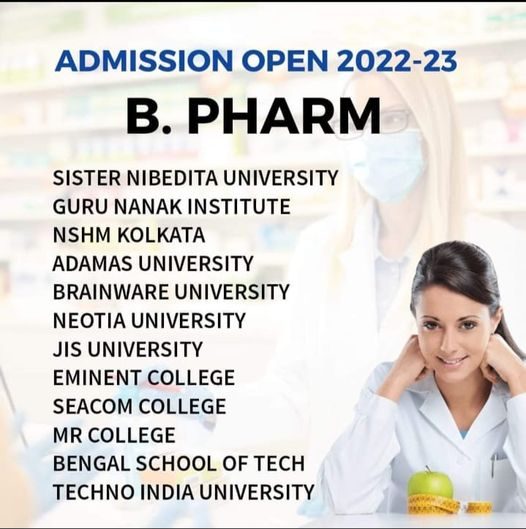 B pharma private college in Kolkata