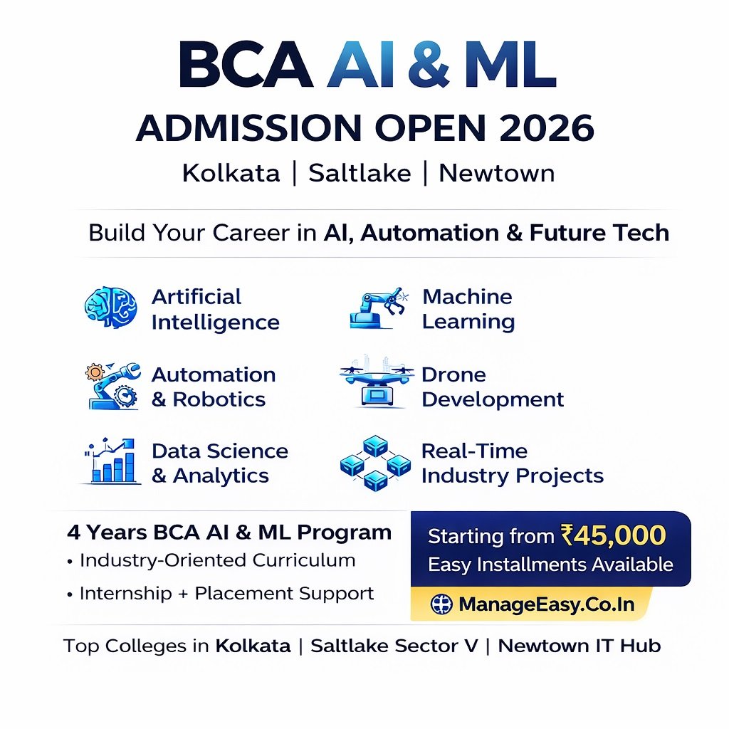 BCA private colleges in Kolkata for science commerce arts students